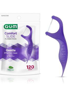 GUM Comfort Slide Floss Picks Pack of 6